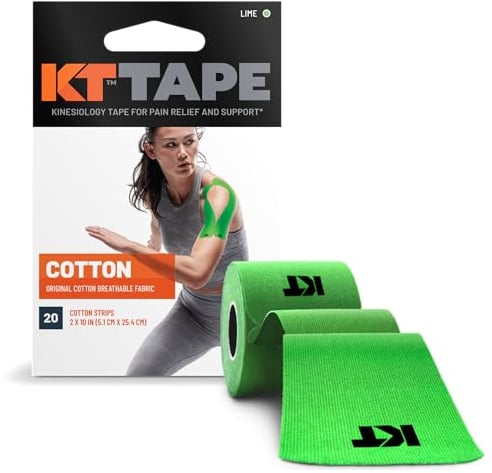 KT Tape Origina Consumer, Vorgeschnittene, 20 Streifen, Baumwolle, Grun