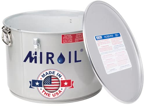 Miroil 60L/02060 55 lb. Filtro De Grasa cubo/olla con tapa