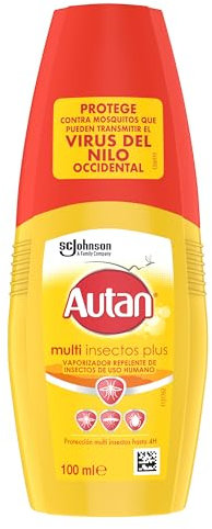 Autan Protection Plus Repelente de Mosquitos Vaporizador, 100 ml (Paquete de 1), Aerosol