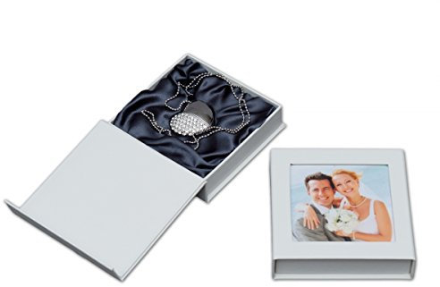 USB-Stick mit Geschenk Box USB3.0 8GB/16/GB/32GB/64GB Flash-Laufwerk Speicherstick Herzform USB Flash Drive Memoria Stick Data Datenspeicher Hochgeschwindigkeits Externer Speicher (32, GB)