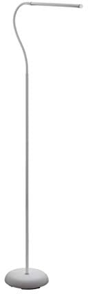 EGLO LED Stehlampe Laroa, Standampe mit Touch, dimmbar in Stufen, Stehleuchte aus Kunststoff in Weiß, Standleuchte, LED Bürolampe neutralweiß