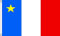 AZ FLAG - Flagge Akadien - 90x60 cm - Akadien Fahne 100% Polyester mit Messing-Ösen - 50g