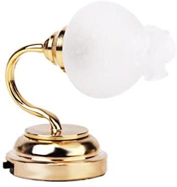 Fenteer Dollhouse led and table Lamp Lights, Battery Operated, 12 Doll House Kitchen Ornaments