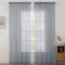 MIULEE 2er Set Voile Vorhang Transparente Gardine aus Voile Polyester Stangendurchzug Transparent Wohnzimmer Luftig Dekoschal für Schlafzimmer Dunkelgrau 245 x 140cm (H x B), Rod Pocket