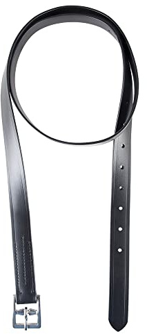 PFIFF 102695 Steigbügelriemen, Riemen Steigbügel, Synthetik Schwarz 110 cm