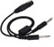 Kafuty Aviation Headset Adapter für Airbus XLR auf GA Dual Plug 5 Pin Airbus XLR Buchse auf GA Twin Plugs Aviation Kopfhörerkabel (schwarz)