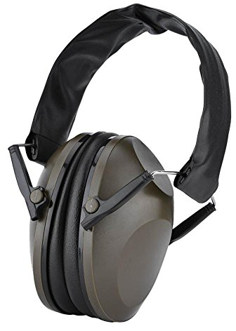 Cuffie Elettroniche da Tiro, Cuffie Antirumore Pieghevole Cuffie Protezione Udito Paraorecchie Elettronici per Caccia, 30 NRR, Ideale per l'allenamento di Caccia o Tiro all'aperto (Army Green)
