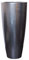 VIVANNO Pflanzkübel Pflanzgefäß Blumenkübel Fiberglas City Silber Metallic - 80x37