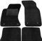 moto-MOLTICO Fußmatten Auto - Velours Autoteppiche passend für Audi A4 B6 Cabrio ab 2002-4-teiliges Set - Schwarze Automatten mit Schwarzen Ziernähten