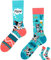 TODO Colours Fantaisie Chaussettes Chat Femme Homme - Cats Life - humour multicolore animaux (39-42, Cats Life)