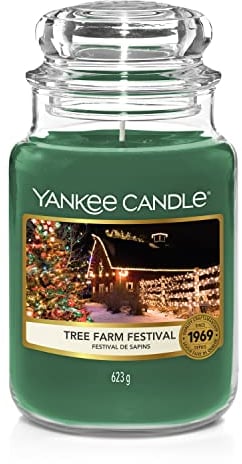 Yankee Candle Scented Candle | Tree Farm Festival Large Jar Candle | Burn Time: up to 150 Hours 1631359E