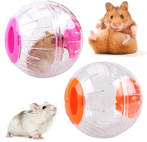 BLLREMIPSUR Spielzeug Hamster Running Ball, Transparent Hamster Laufball Joggingball für Kleintiere, Aktivitätsspielzeug Fitnessball Haustiersport