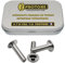 Vis Allen Tete Bombee M4 x 16mm : Boite 30 Pcs Visserie Inox A2 pour Ecrou Rondelle | Vis 6 Pans Creux a Embase | Vis Tete Ronde avec Collerette - ISO 7380-2 | Boite Rangement Vis PROTORX