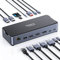 USB C Docking Station 3 Monitore, 15 in 1 Laptop Dockingstation mit 8K@30Hz DP & Dual HDMI, 4K@30Hz Triple Display für DP1.4, 10Gbps USB 3.1&2 USB C, 2 USB3.0, USB2.0, 100W PD, RJ45, SD/TF, Audio
