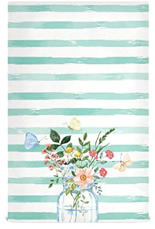 RPLIFE Bunte Blumenstrauß-Geschirrtücher und Geschirrtücher, 71,1 x 45,7 cm, super saugfähig, Küchentücher, dekorative Geschirrtücher