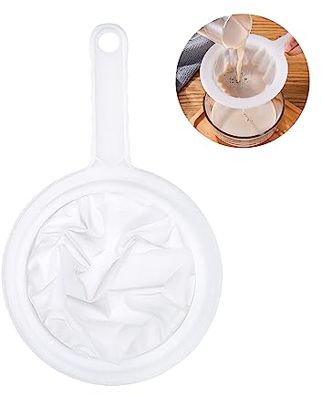 Sieb Filter, 400 Mesh Küchensieb Kunststoff Feines Sieb Mit Griff, Haarsieb Küche Netzsieb für Saft, Milch, Kaffee, Sojamilch