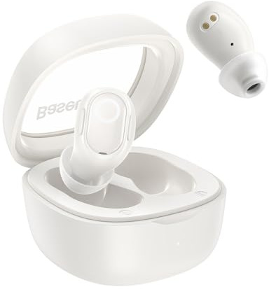 Bezdrátová sluchátka Baseus Bowie WM02 TWS, Bluetooth 5.3 (bílá) OS