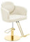 Physa Physa WINSFORD Cream & Gold Friseurstuhl mit Fußstütze 480-630 mm 200 kg Cremefarben/Golden Barberstuhl Friseursessel Friseurstuhl höhenverstellbar Bedienstuhl Friseur