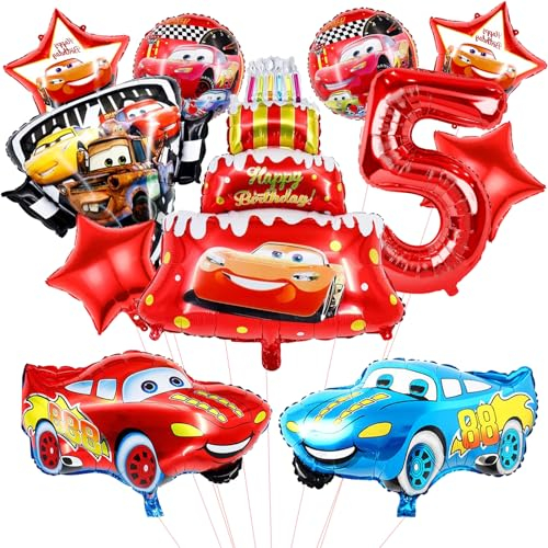 Ctxtqtdt 11 Stück Luftballons Geburtstag Set 5 Jahre Junge, Geburtstagsdeko Folienballon, Geburtstag Party Deko Ballons Set für Kinder (5)