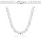 Amar Luxury silber panzerkette herren 925- echt silberkette herren - königskette silber 925 5mm kette, massive halskette herren, schmuck als Geschenk für Männer Herren (50 cm, Breite 5 mm Silber)