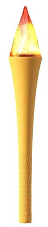 Lustige leuchtende Taschenlampe, Simulations-Fackel-Dekorationen, Handheld - Sportwettkämpfe Fackeln Spielzeug,Leuchtende Zauberstab-Spielzeug-Taschenlampen für Sportdekoration, Wettbewerbe, realistis