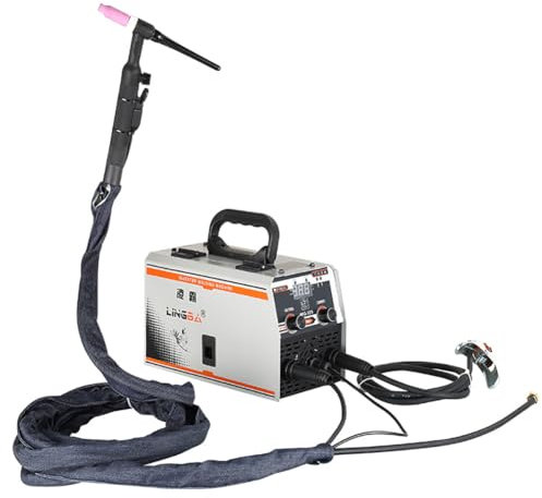 120Amp MIG Welder, 220V 3 in 1 Gas Gasless Flux Core MIG/MMA/TIG Spot Welding, IGBT Inverter Portable Welder Machine with LED Display