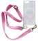 SMIEK Custodia trasparente in cristallo magnetico con tracolla, cordino, per iPhone 15 13 12 11 14 Pro Max Mini XS X XR 8 7 Plus Cover, rosa, per iPhone 13 Mini