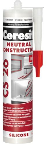 Neutral Silikon Transparent Für Innen und Außen - Dichtstoff für Fassaden und Fensteranwendungen- Neutralvernetztendes SIlikon für Fenster und Türen - Präzisionsdichtstoff (1 x 300ml)