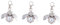 VALICLUD 3stücke Owl Shape Pocket Watch Schlüsselanhänger Taschenuhr Im Niedlichen Eulen-Design Tragbar Langlebig Und Batteriebetrieben Als Dekoration Oder Für Familie Und Freunde