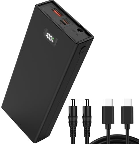 Weehomy Power Bank 20000mAh, Cargador Portátil con Carga Rápida PD QC 30W Entrada y Salida USB-C, Batería Compatible con iPhone, Samsung, Huawei, iPad, MacBook, Cámara de CCTV, Luz LED y Más (20A)