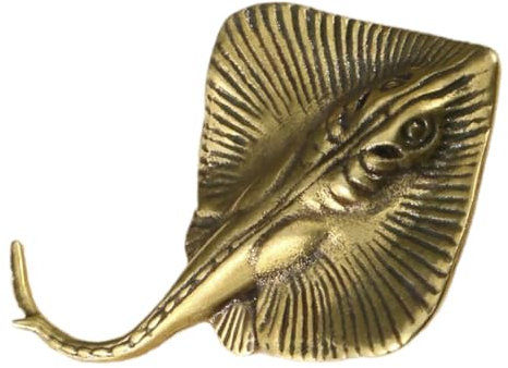 SEWOART Messingfigur Fischform Koi Vintage Feng-Shui Für Aquarium Oder Schreibtisch Präzise Handarbeit Mit Robustem Design