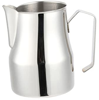COLLBATH Milchkännchen Aus Edelstahl Für Latte Art Praktisches Milchaufschäumkännchen Mit Adlermund-design Passend Zu Espressomaschinen