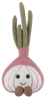 Apricot Lamb Köstliche Zwiebel Plüschtiere für Kinder, weiche niedliche Kuscheltier für Baby Mädchen und Jungen, flauschige Gemüse Zwiebel Lila 24 cm