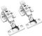 2 Pack 4-inch Cabinet Hinges - Soft Close Kitchen Cupboard Door Hinge, Concealed Hinges for Wardrobe, Cabinets & Kitchen Door Replacement, Close Soft