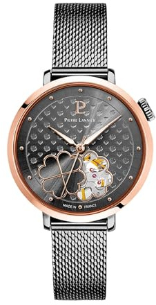 Pierre Lannier - Montre Automatique Esperance - Automatic Mouvement de Montre - Epaisseur du boîtier: 12.55 mm - Largeur du boîtier: 35 mm - Acier Inoxydable - 3 ATM
