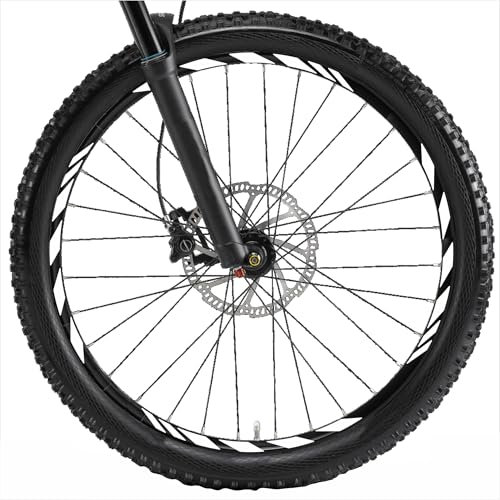 Decalart Kit adesivi Cerchi Ruote Bici Mtb mountain bike filetto sport 26 27,5 28 29 Pollici completo 2 ruote decalcomanie L018 (010 Bianco, 27,5 Pollici)