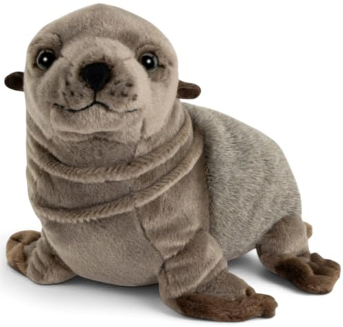 Carl Dick Seehund, Robbe grau ca. 27cm, Plüschtier, Stofftier, Kuscheltier 3720