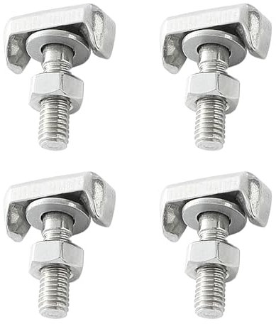 4 Pcs 304 Stainless Steel Battery Terminal T-Bolts, Car Battery Terminal Bolt Kit, M6 T-Bolts, for Car Battery Connectors Bolt Replace