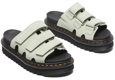 Dr. Martens Damen Everyday Wear Slide Sandalen, Sage Green Eh Suede, 41 EU