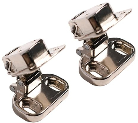 2PCS Hinge Compatible with Candy Hoover Integrated Washing Machine Cupboard Door 92784297 - Metal