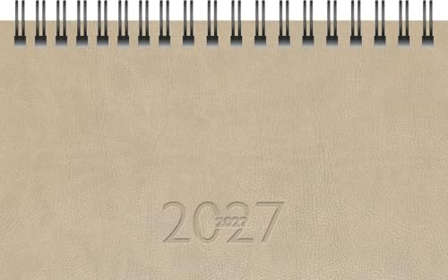 rido/idé Taschenkalender Mod. TM 17/contacter 2027 | A6 quer, Kunstleder, grau