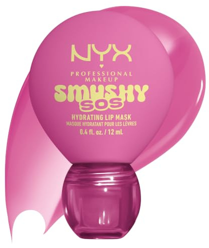 Smushy SOS Pflegender Glossy Lip Balm 05 Lavander Soother | NYX Smushy Feuchtigkeitsspendende Lippenmaske, 12H, glänzendes Finish