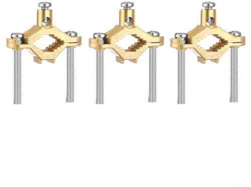 Heavy Duty Copper Grounding Clamp For Water Pipe And Steel Conduit Bonding Compatible With Wire Range Number 10 To 2 And Pipe Sizes(1PCS)