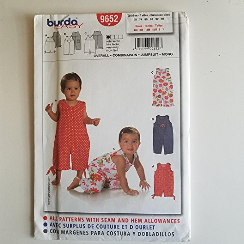Schnittmuster Burda 9652 Overall Gr. 68-98 (Sizes 6M-3)