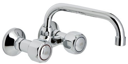 GRIFO FREGADERO MURAL CAÑO ALTO 11 CM