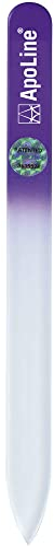 Apoline Nagelfeile Glas 9 cm Lila