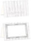 Logbuch-Verlag 50 weiße Tischkarten Tischkärtchen Hochzeit Namensschild Tischaufsteller shabby chic Schild Namenskarte