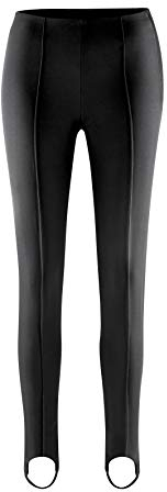 Maier Sports Sonja, Enganliegende Damen Skihose, Wasserabweisende Softshell Schneehose, Stretchmaterial mit klassischem Steg, PFC-frei, Schwarz, 40