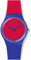 Swatch Damen Analog Quarz Uhr mit Silikon Armband GS148