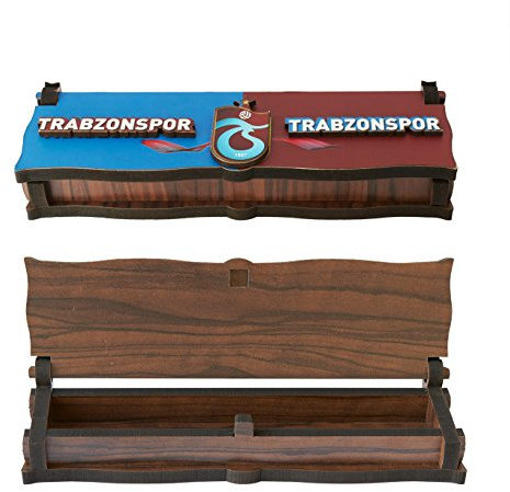 Gök-Türk Box Schatulle Aufbewahrung für Tesbih Gebetskette 'Trabzonspor' aus Holz Handgemacht (ohne Gravur)